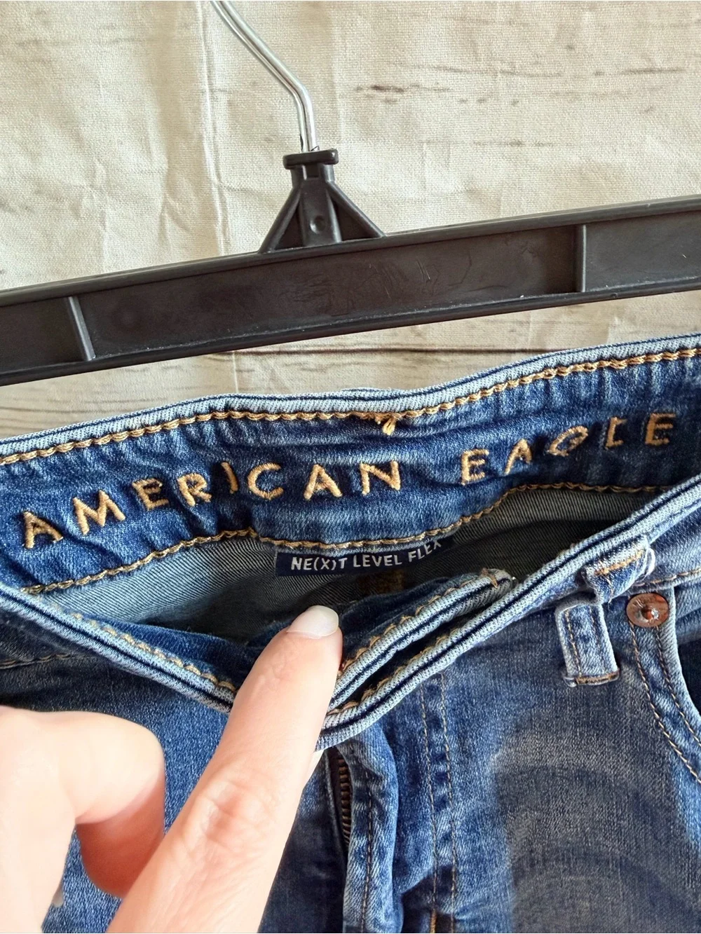 American Eagle Outfitters Slim Blue Washed Jeans